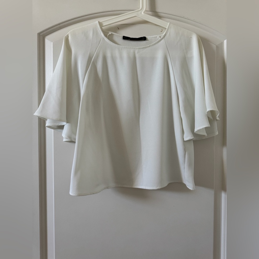 Zara Elegant White Women's Top